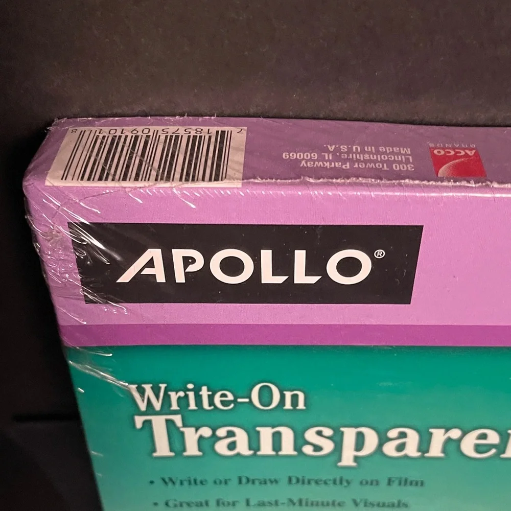 New in pkg. - Apollo Write-On Transparency Film - Picture 5 of 5